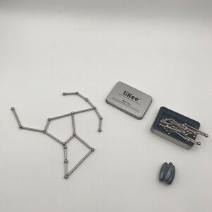 Powerful magnetic fidget toys building set in Tin Case